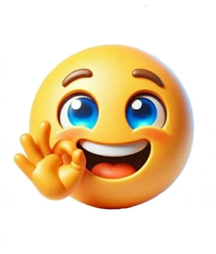 Emoji mặt cười siêu dễ thương.