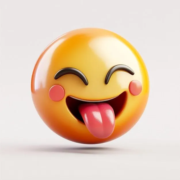 Biểu tượng cười hồn nhiên trẻ.