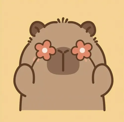 Khám phá loạt ảnh đại diện capybara chibi pastel dành cho người mê phong cách mềm