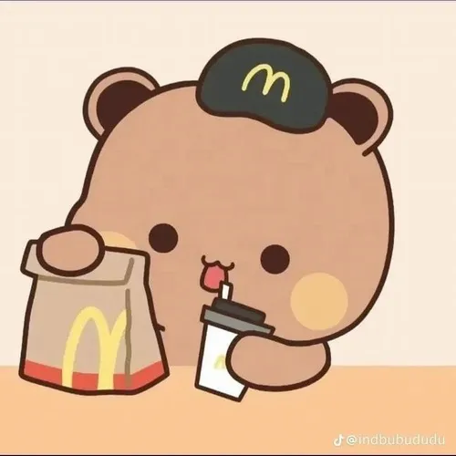 Avatar dễ thương lông nâu thân tròn họa tiết đơn giản bố cục chính diện rõ