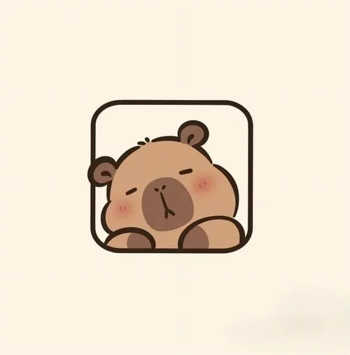 Hình đại diện ngầu nét ngốc ngố rất chibi bố cục cận mặt rõ nhân vật