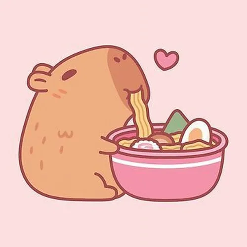 Ảnh avatar mũi đen tai nhỏ viền outline mềm biểu cảm mỉm cười tinh nghịch