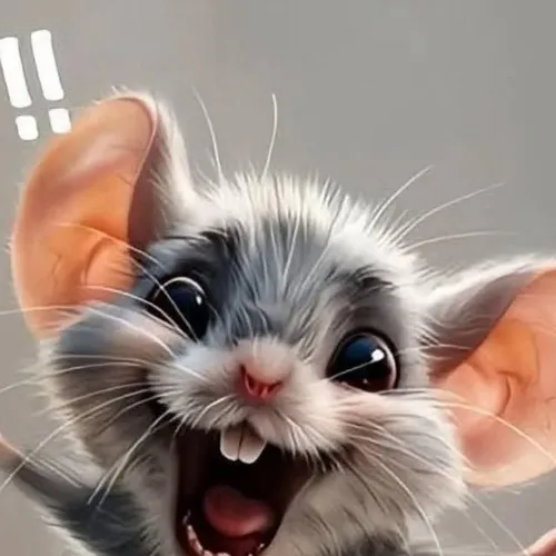 Hình chế meme chuột biểu cảm tinh nghịch cực đáng yêu
