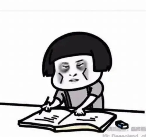 Meme gấu trúc mắt thâm tựa vào thân tre với ánh nhìn mệt rũ.