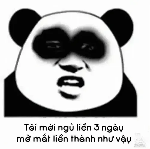 Ảnh troll quầng thâm sâu mô tả khuôn mặt đờ đẫn thiếu sức sống.