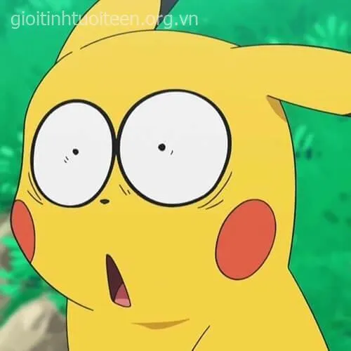 Meme Pikachu choáng váng ánh mắt rối loạn, gương mặt méo mó