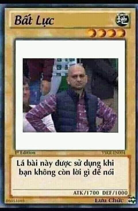 Lá bài bất lực meme