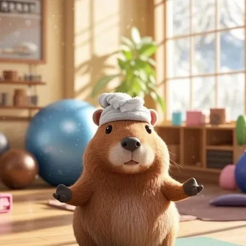 Hình meme capybara nhìn túi rỗng than hết tiền.