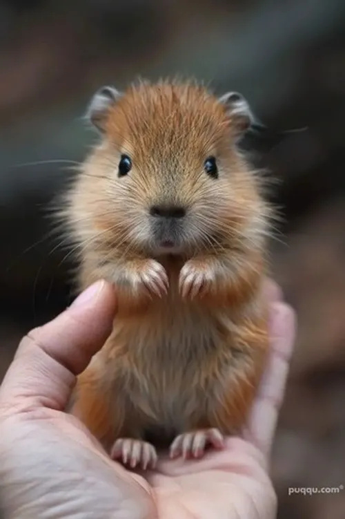 Ảnh vui capybara nhìn lá rơi với tâm trạng buồn.