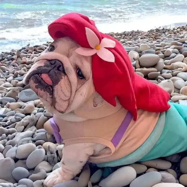 Ảnh chó con Shiba tinh nghịch cắn nhẹ bàn tay.