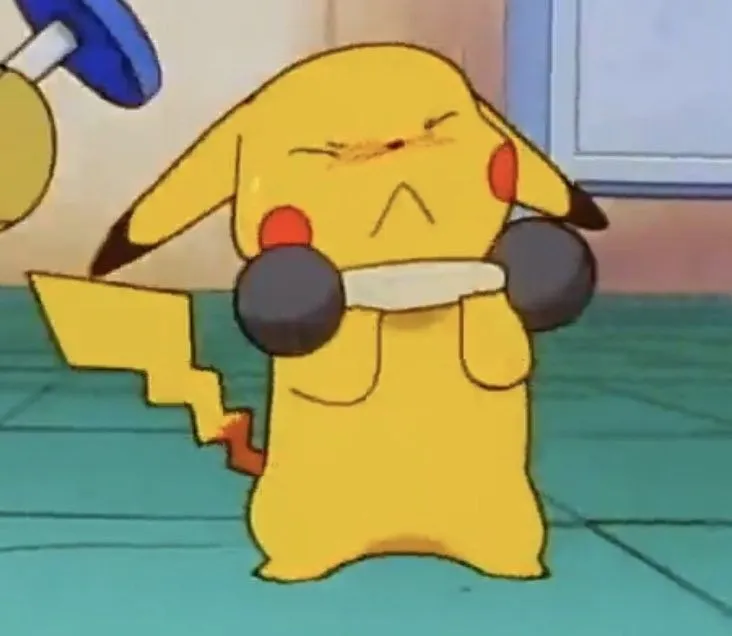 Meme Pokémon với Pikachu cười cùng Ash Ketchum