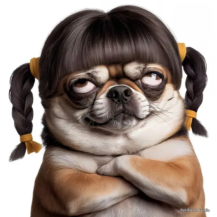 Chó hài hước cười tít mắt, nhìn cực vui nhộn.