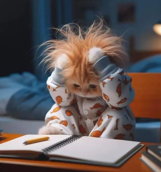 Mèo yếu ớt lặng thinh, ánh mắt long lanh như vỡ tan.