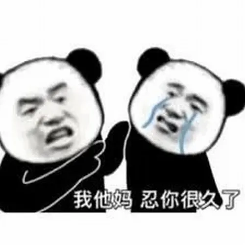 Meme gấu trúc tức giận với ánh mắt nheo lại cực gắt.