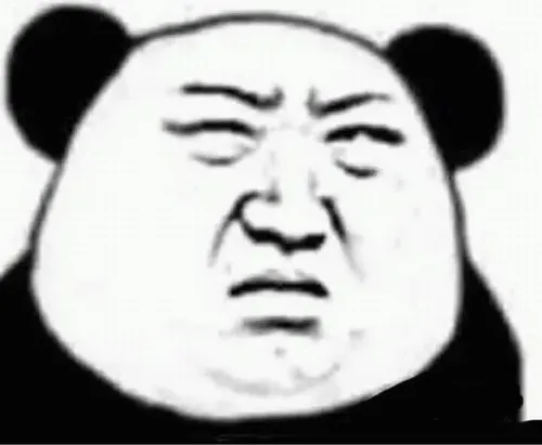 Meme gấu trúc tức giận lườm sắc khiến khung hình căng thẳng.