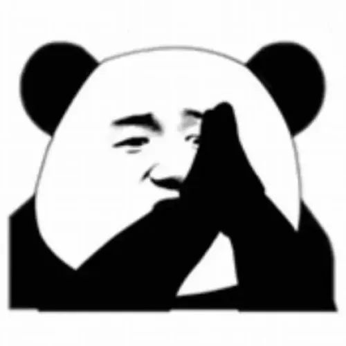 Meme gấu trúc chắp tay xin lỗi với biểu cảm sợ người khác buồn.