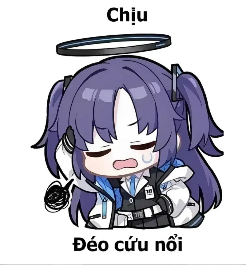 Khuôn mặt mệt mỏi, toát lên vẻ bất lực buông xuôi.