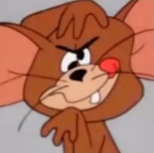 Meme Jerry giật mình nhảy dựng hai tai bật thẳng