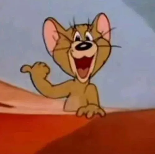 Ảnh troll Jerry cảm ơn gật đầu nhẹ cầm cheese đáp lễ