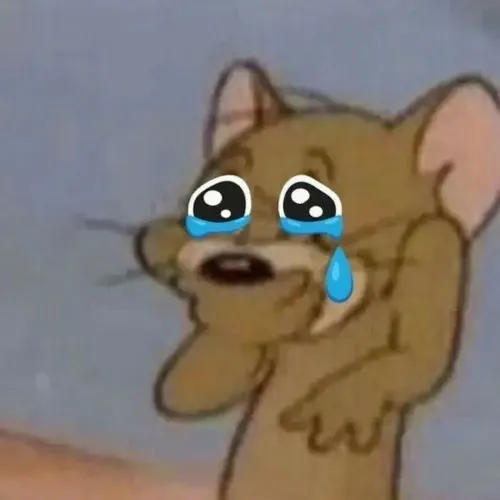 Hình troll Jerry mệt mỏi nằm dài thở hắt mệt nhoài