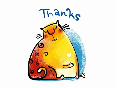 Meme mèo cảm kích, đôi tai nhỏ rung rung.