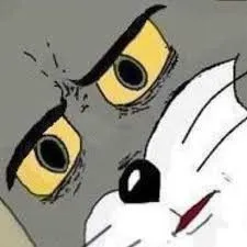 Meme chế vui Tom thể hiện cảm xúc giận dỗi