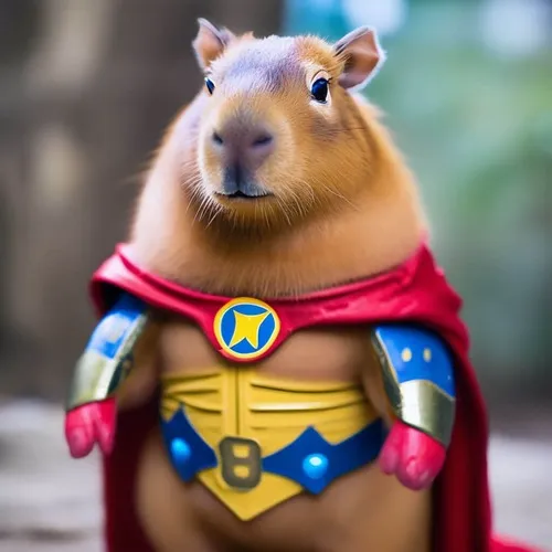 Hình troll capybara nhăn mặt khó chịu hơi cáu gắt.
