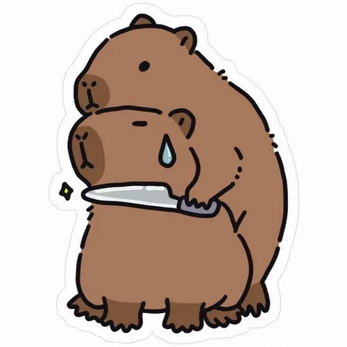 Set ảnh capybara nằm bất động dùng khi muốn tránh drama