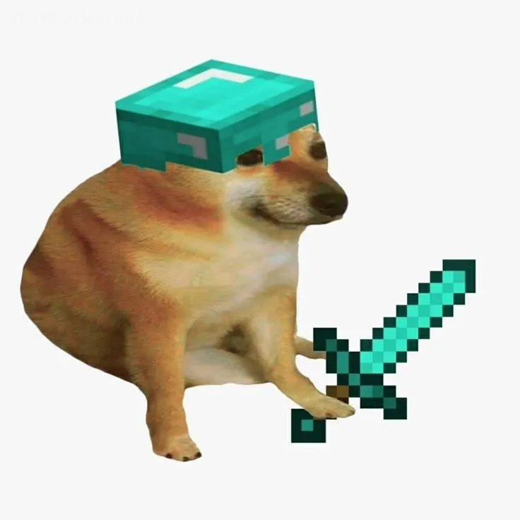 Chú chó Cheems phiên bản minicraft