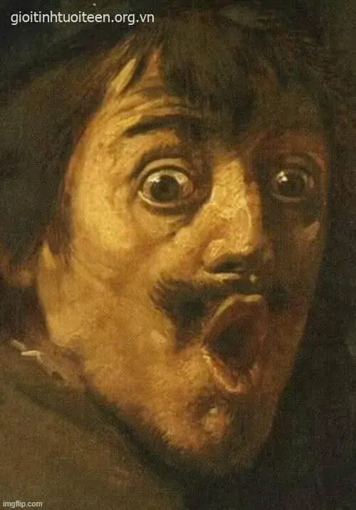 Meme vui biểu cảm ngỡ ngàng cười ra nước mắt