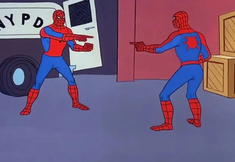 Meme người nhện chỉ tay viral cực hot trên mạng