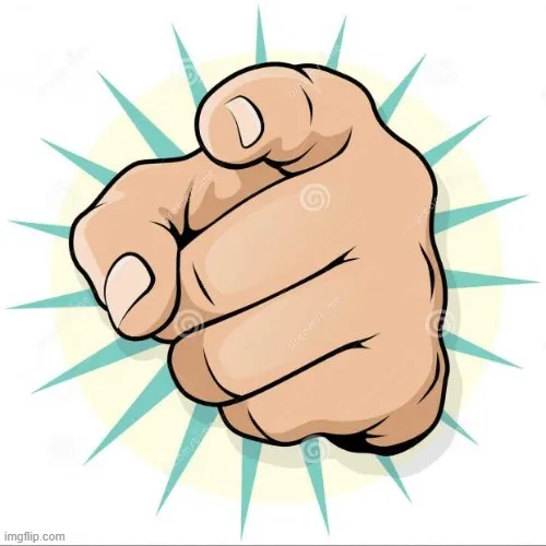 Ảnh chế biểu tượng mạng quyền lực – chỉ tay đầy biểu cảm.