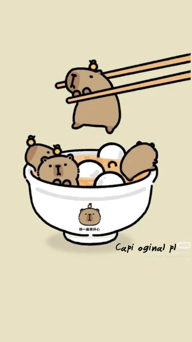 Hình nền điện thoại capybara đáng yêu siêu xinh.