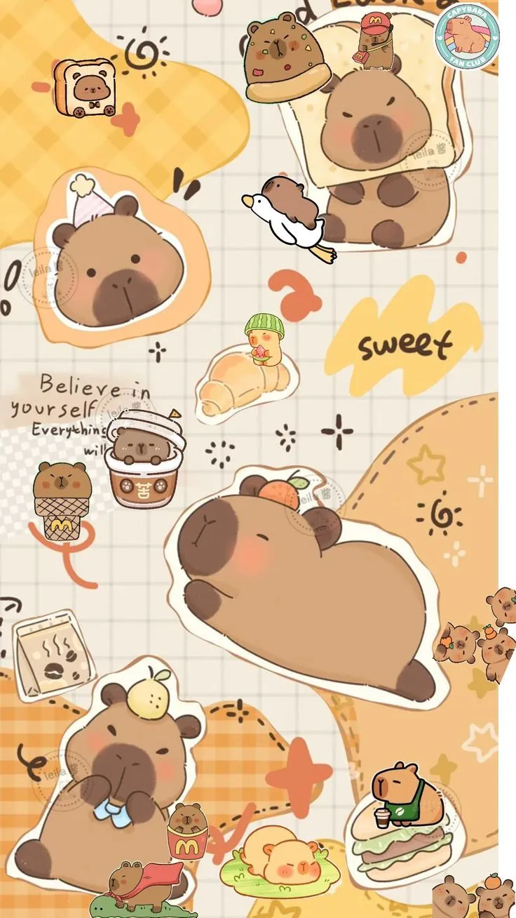 Gợi ý phối tông màu khi chọn hình nền capybara để không bị rối mắt