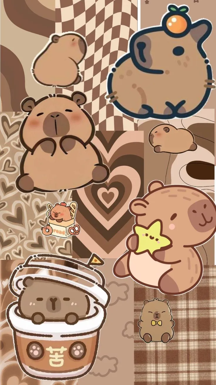 Gợi ý những kiểu hình nền capybara đẹp mắt dành cho người thích vibe chậm rãi