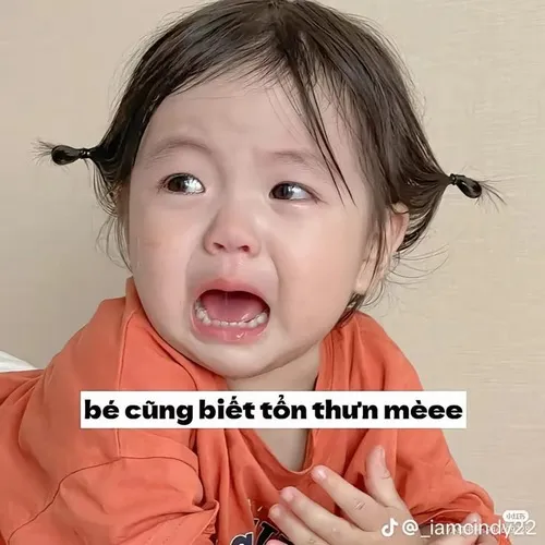 Meme chế caption “khóc mà vẫn xinh” lan truyền nhanh