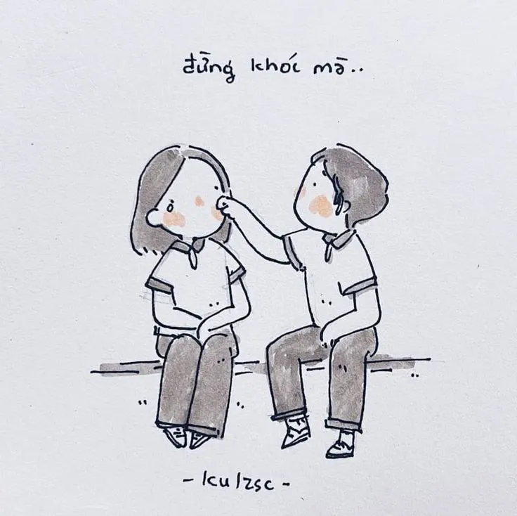 Xoa đầu trìu mến mang lại sự khích lệ nhẹ nhàng.