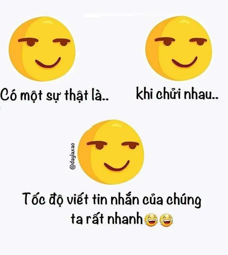 Meme mặt cười ngớ ngẩn, biểu cảm nhây dễ thương.