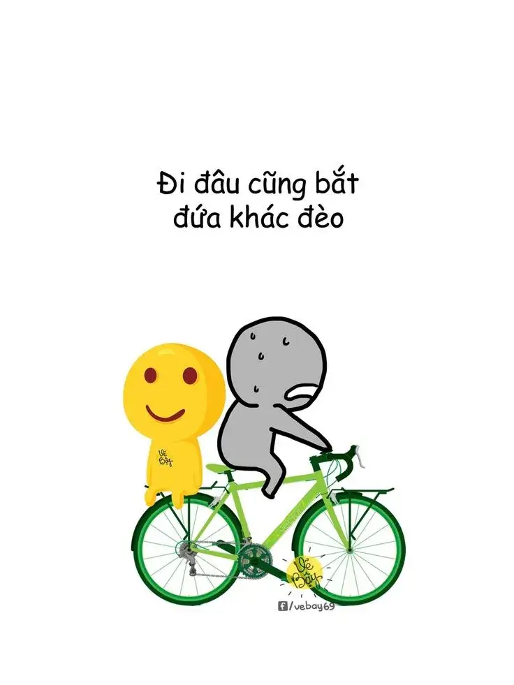 Gương mặt cười nhây, trông buồn cười bất tận.