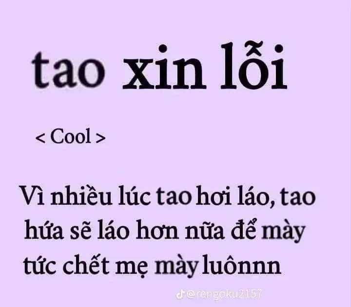 Bộ ảnh Mẫu Đơn Xin Lỗi Meme hài hước giúp kết nối lại tình cảm cho ai hay lỡ lời