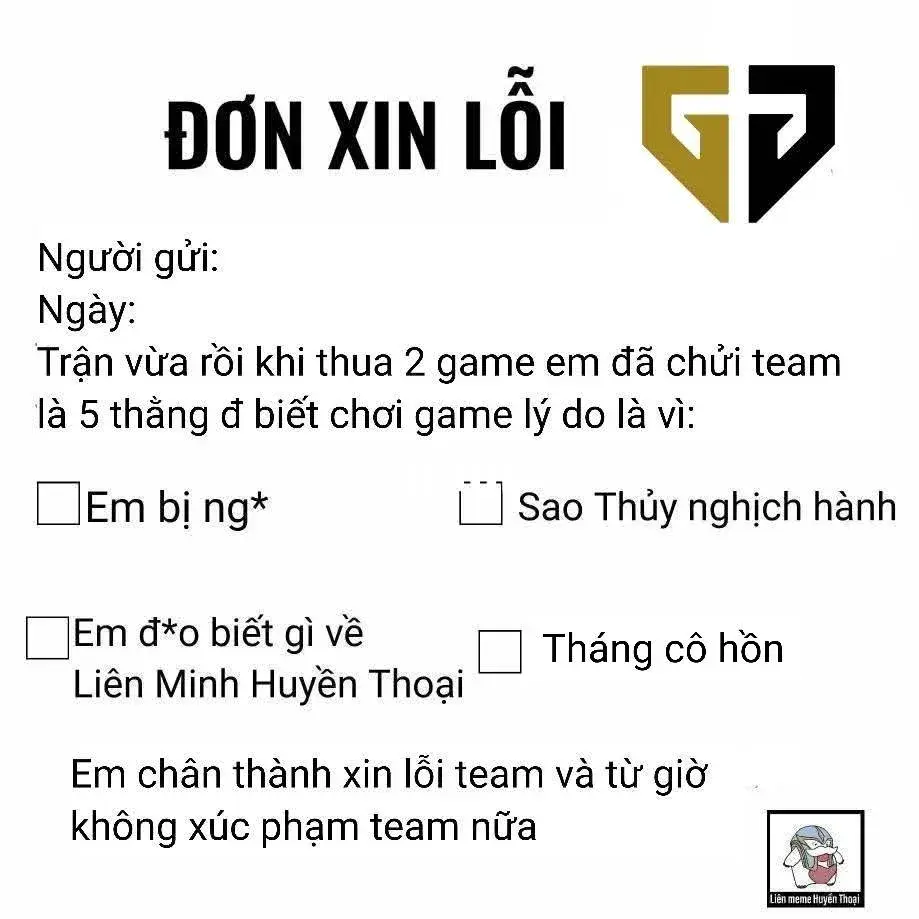 Ảnh chế đơn xin lỗi với quốc hiệu “Cộng hòa tình yêu Việt Nam” cực bá đạo