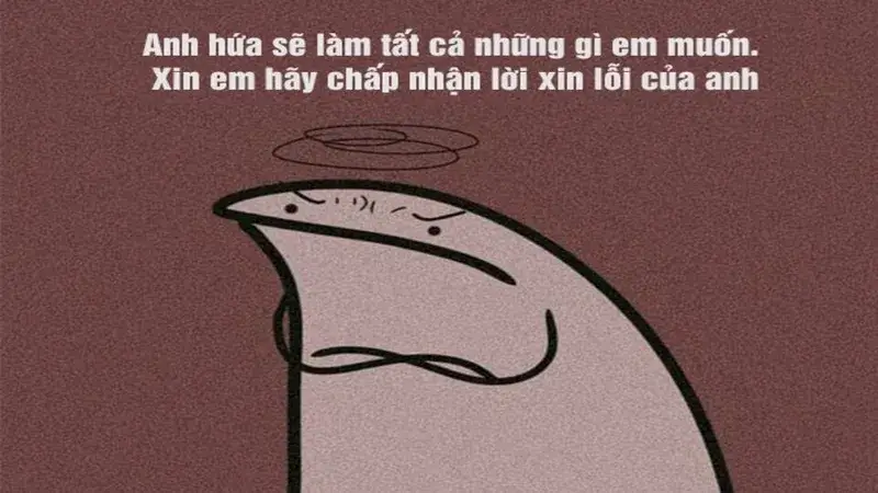 Ảnh troll đơn xin lỗi idol vì comment dại dột cực buồn cười