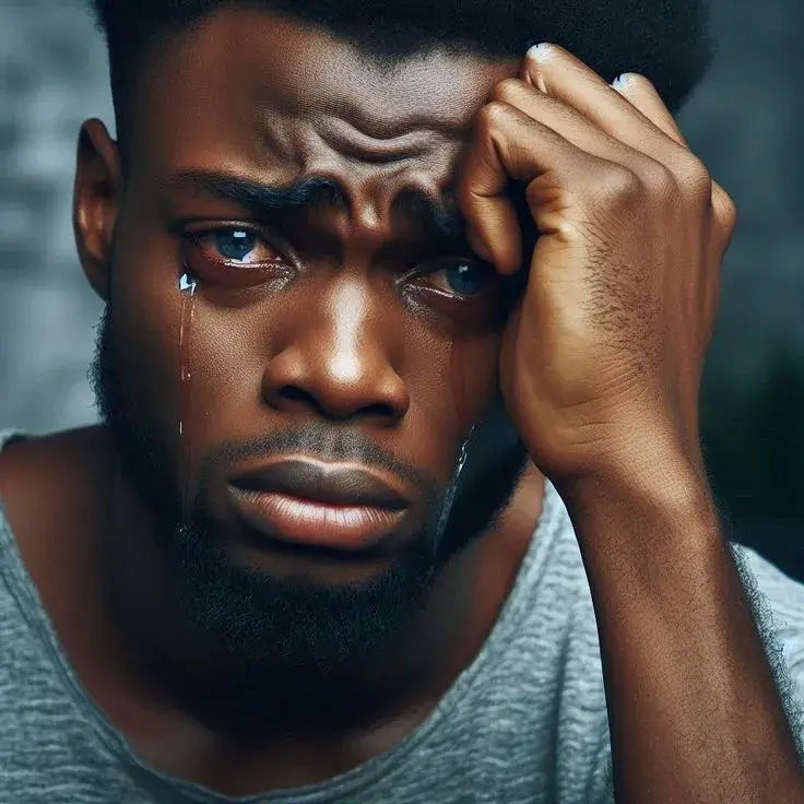 Meme anh da đen thất vọng nhìn xa xăm như mất niềm tin
