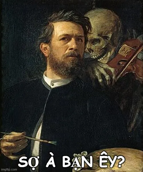 Meme vui bạn sợ à thể hiện tinh thần chọc ghẹo cực thân mật