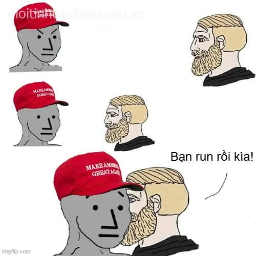 Meme troll bạn nhát gan à thể hiện nét duyên của cú rén nhẹ