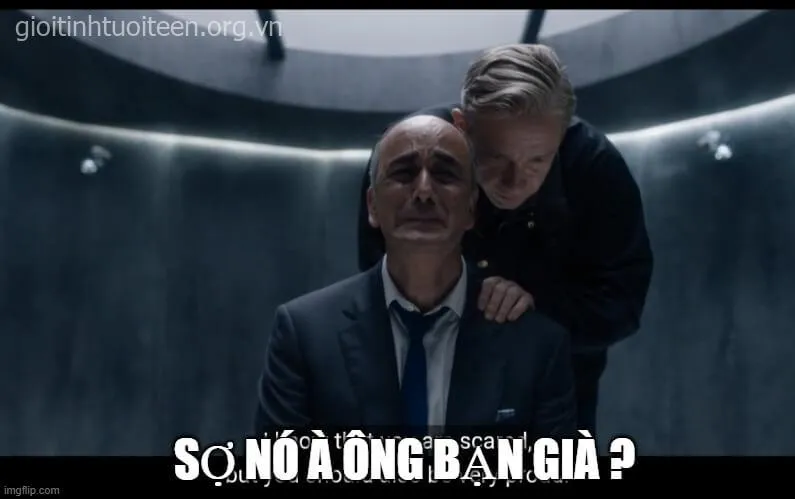 Ảnh vui bạn sợ à biểu cảm run run mà vẫn muốn tỏ ra gan lì