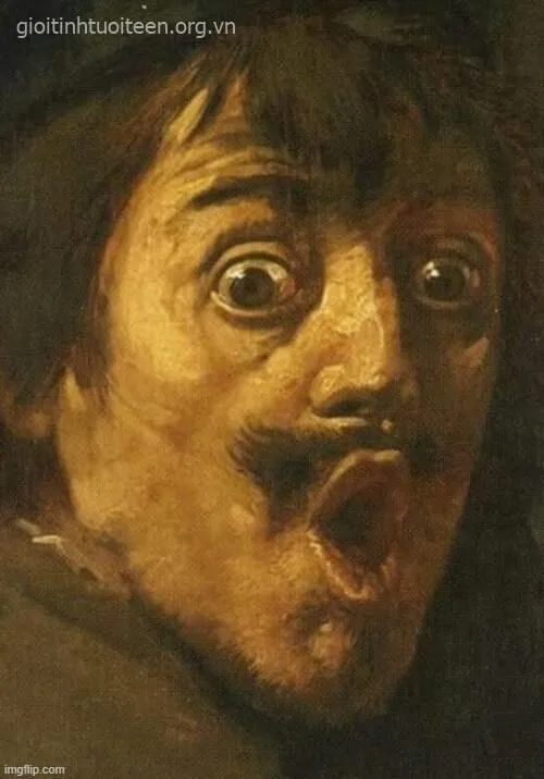 Meme choáng váng gương mặt đỏ bừng buồn