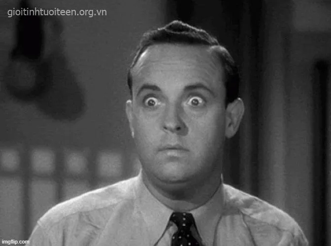 Ảnh troll ánh mắt ngơ ngác khi nghe câu “mình chia tay nhé”.