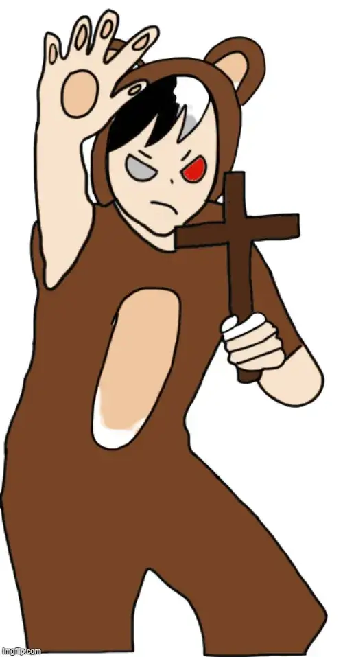 Hình troll người hét “lui ra” khi cây thánh giá chiếu sáng cả khung hình