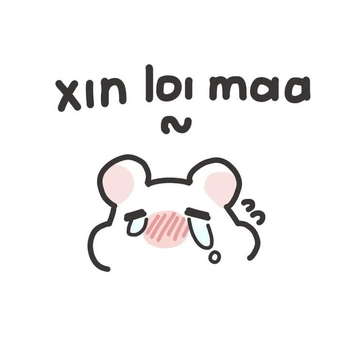 Ảnh hài gượng cười thể hiện tâm trạng vừa hối lỗi vừa buồn